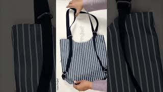 DIY Two Way Bag. Tutorial on link bellow. #handmadebag #diybag #bagmaking #bag #easybag  #sewing