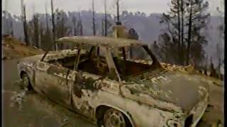 News footage of fires in oakland, california october 21, 1991