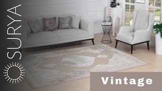 Close-up on our Boho Skandi Rug AZRA (beige&white) | SURYA Europe