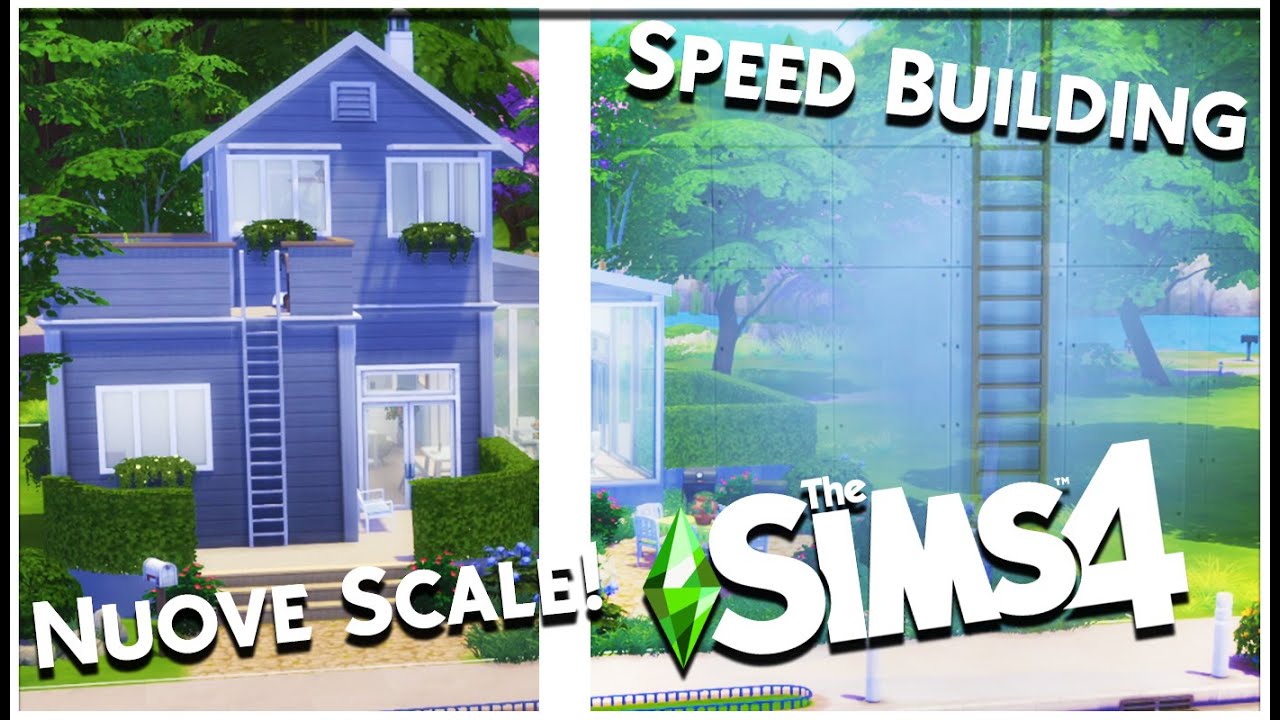 THE SIMS 4 ITA SPEED BUILDING CON LE NUOVE SCALE! YouTube