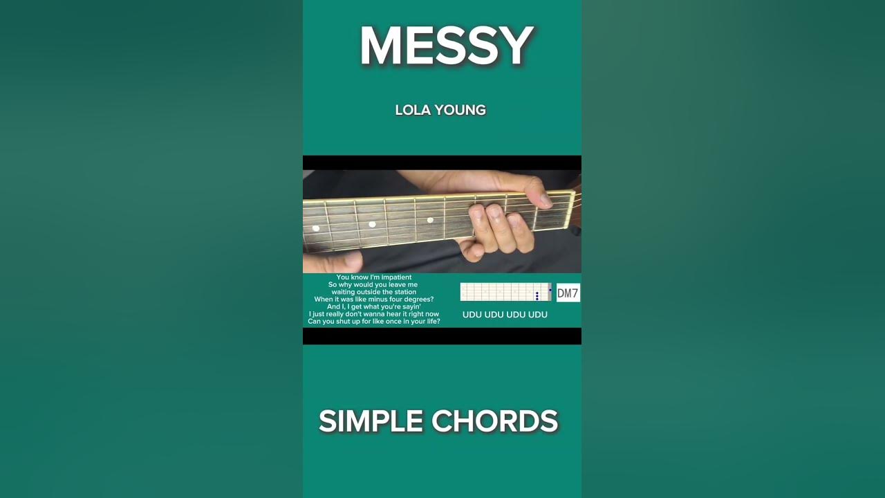 Messy | SIMPLE CHORDS Tutorial | Lola Young
