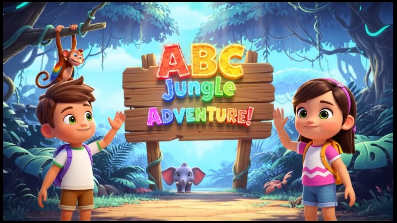 ABC Jungle Adventure Song | Cherry kids Nursery Rhymes & Kids Songs