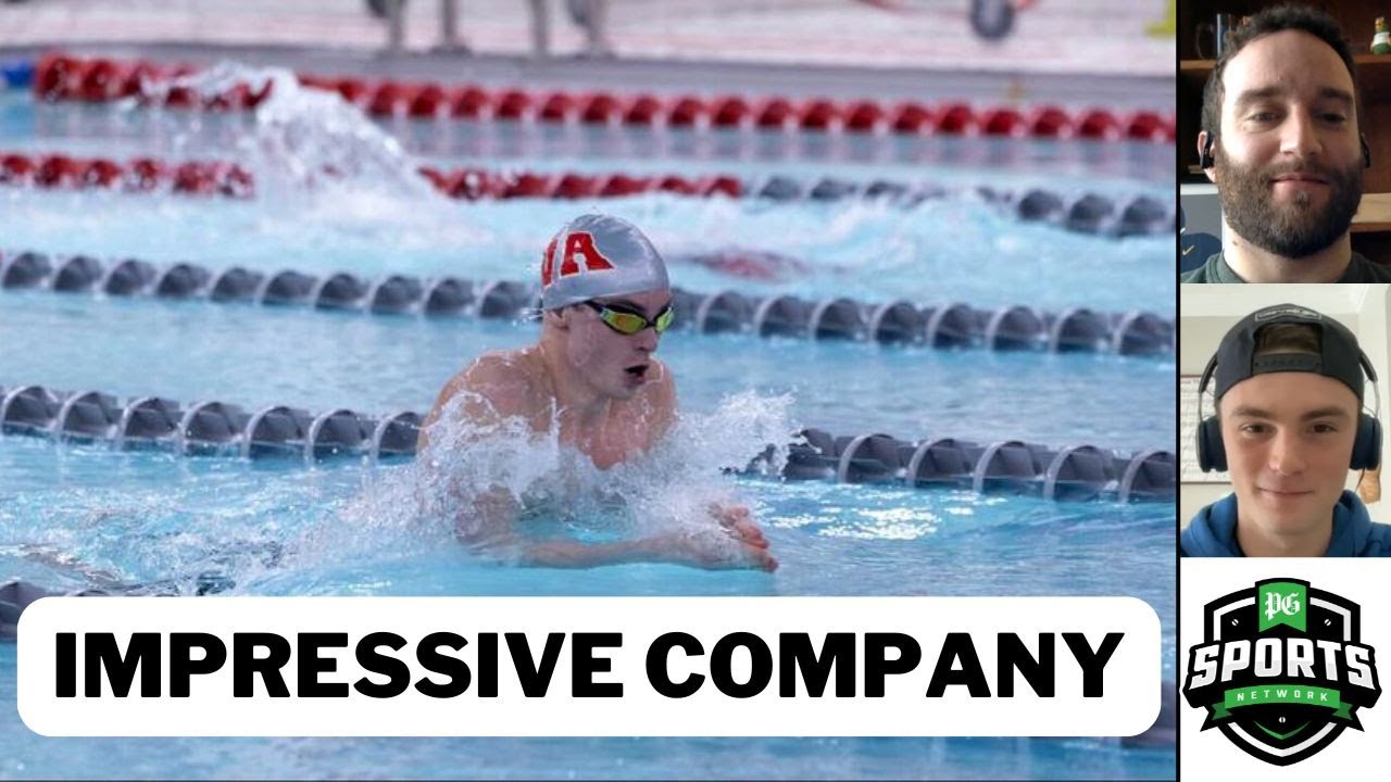 WPIAL Boys Athlete of the Week: West Allegheny swimmer Alex Aivalotis standing amongst Olympians