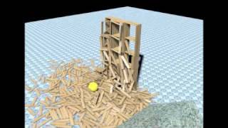 Cinema4D: physic and lightning test
