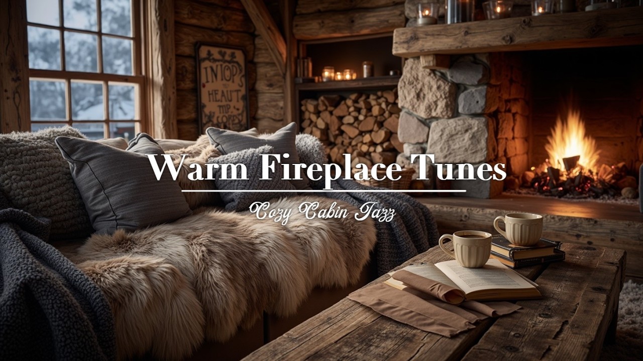 Уютный Джаз в Хижине | Расслабляющая зимняя джазовая музыка для кафе