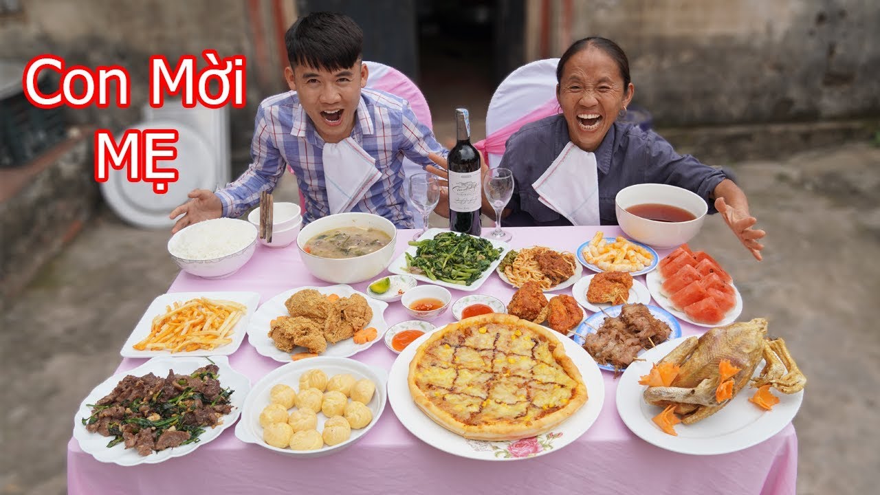 Hưng Vlog - Troll Mẹ Làm Mâm Cơm 10 Triệu Sơn Hào Hải Vị Xem Phản Ứng MẸ NTN