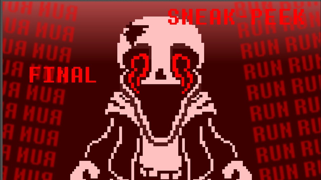 put together] [animation battle] vhs sans phase 1-3[full battle] by me  [undertale hacker end] 