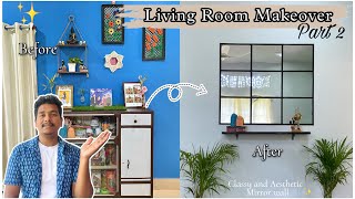 Living Room Makeover ft @artment part 2✨| under budget living room decorating ideas #diy #homedecor