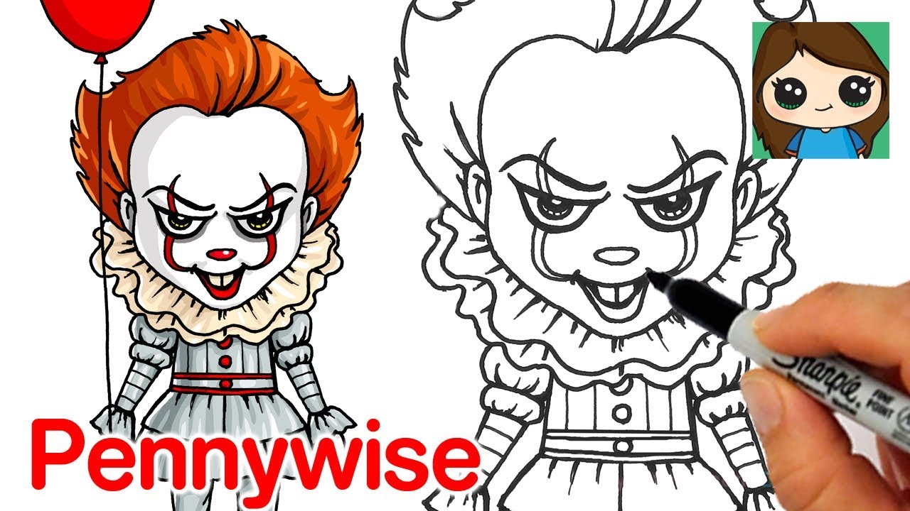 How To Draw Pennywise In Simple And Easy Steps