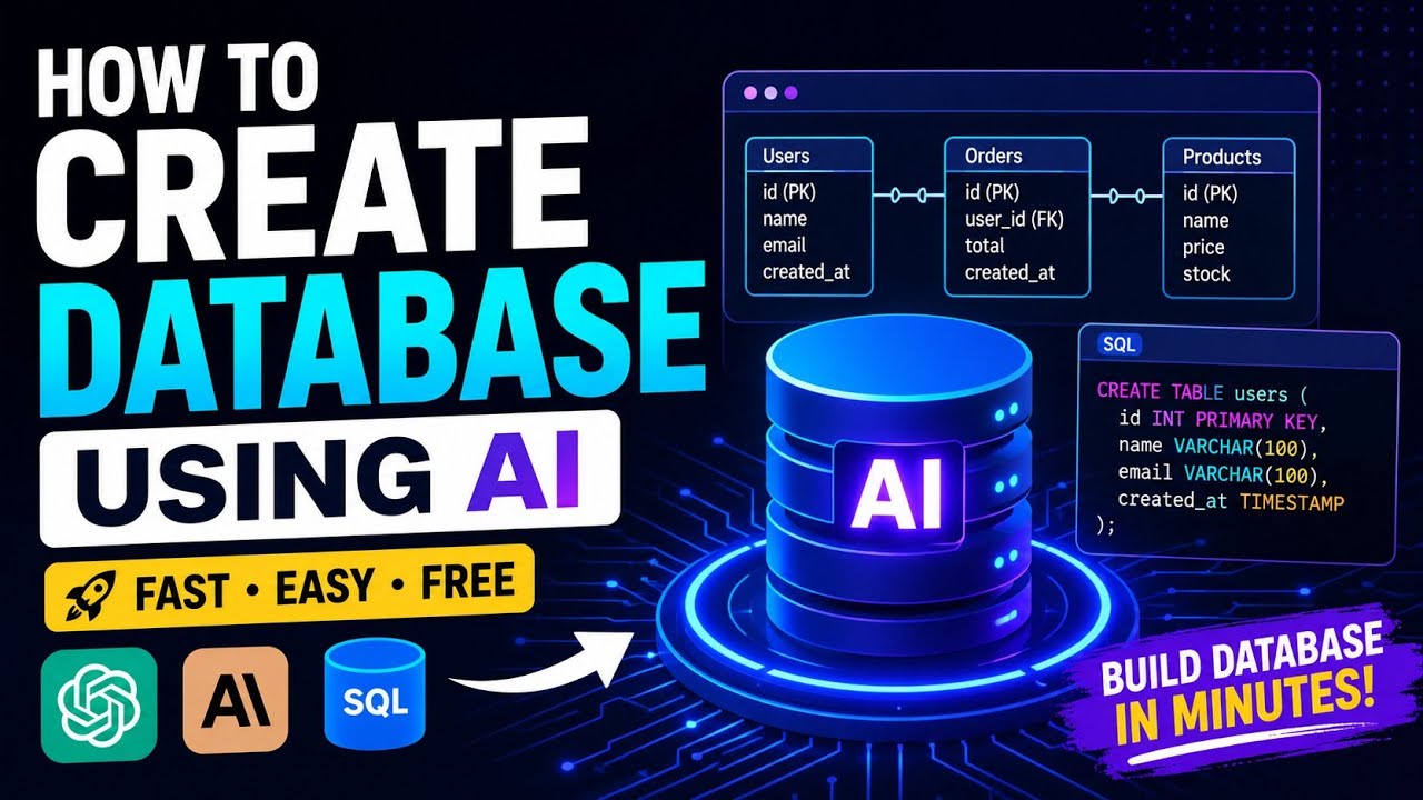 How to Create a Database Using AI for Free | Beginner Friendly Tutorial ...