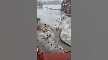 Maharashtra Water Flooding Around Gateway Of India Hotel Taj As Cyclone Tauktae Wrecks Havoc 