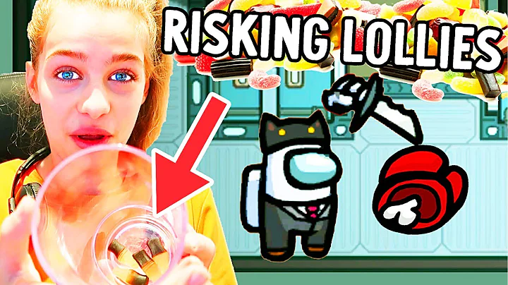 RISKING CANDY LOLLIES IN AMONG US - Gaming w/ The Norris Nuts