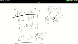 Inverse of Quadratic and Cubic Functions