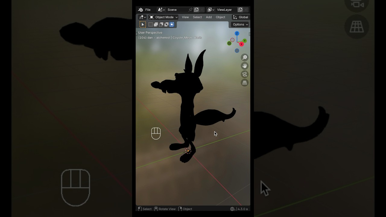 Fix Black Model in Material View - Blender #3d #tips