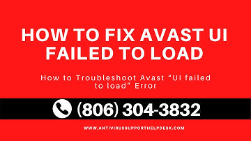 🤔 How to Troubleshoot Avast “UI failed to load” Error 💡 | How to fix Avast UI failed to load? ❎