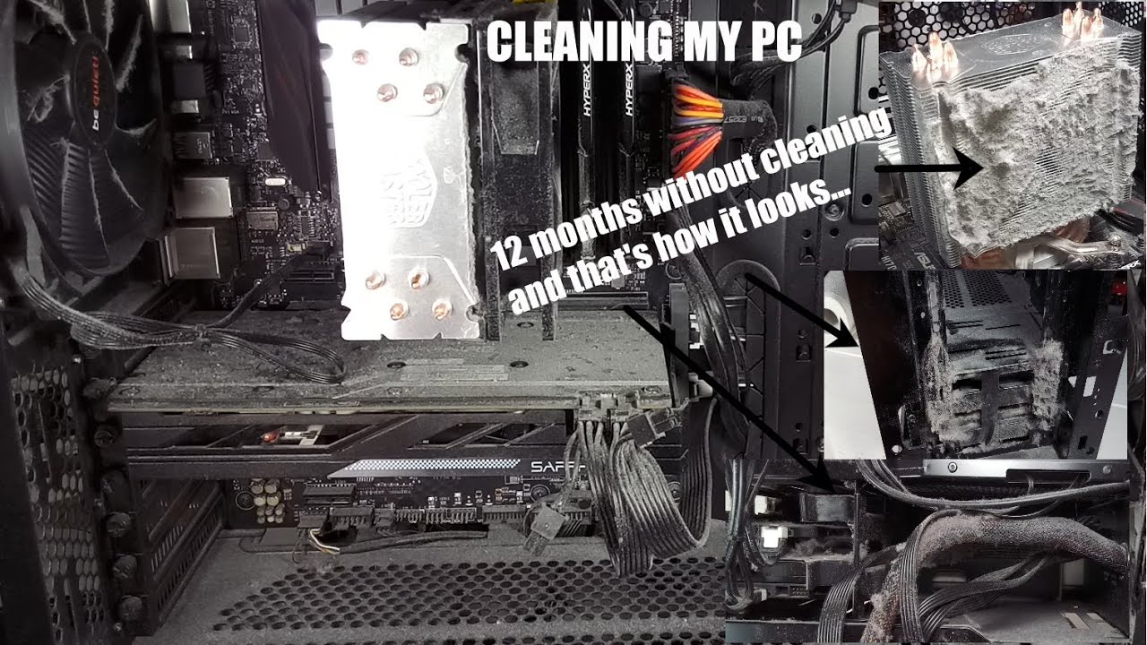 Cleaning my PC after 12 months of neglect.
