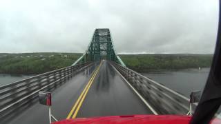 Дальнобой Канада. Красоты Нова Скотия. Дорога на паром. Nova Scotia.