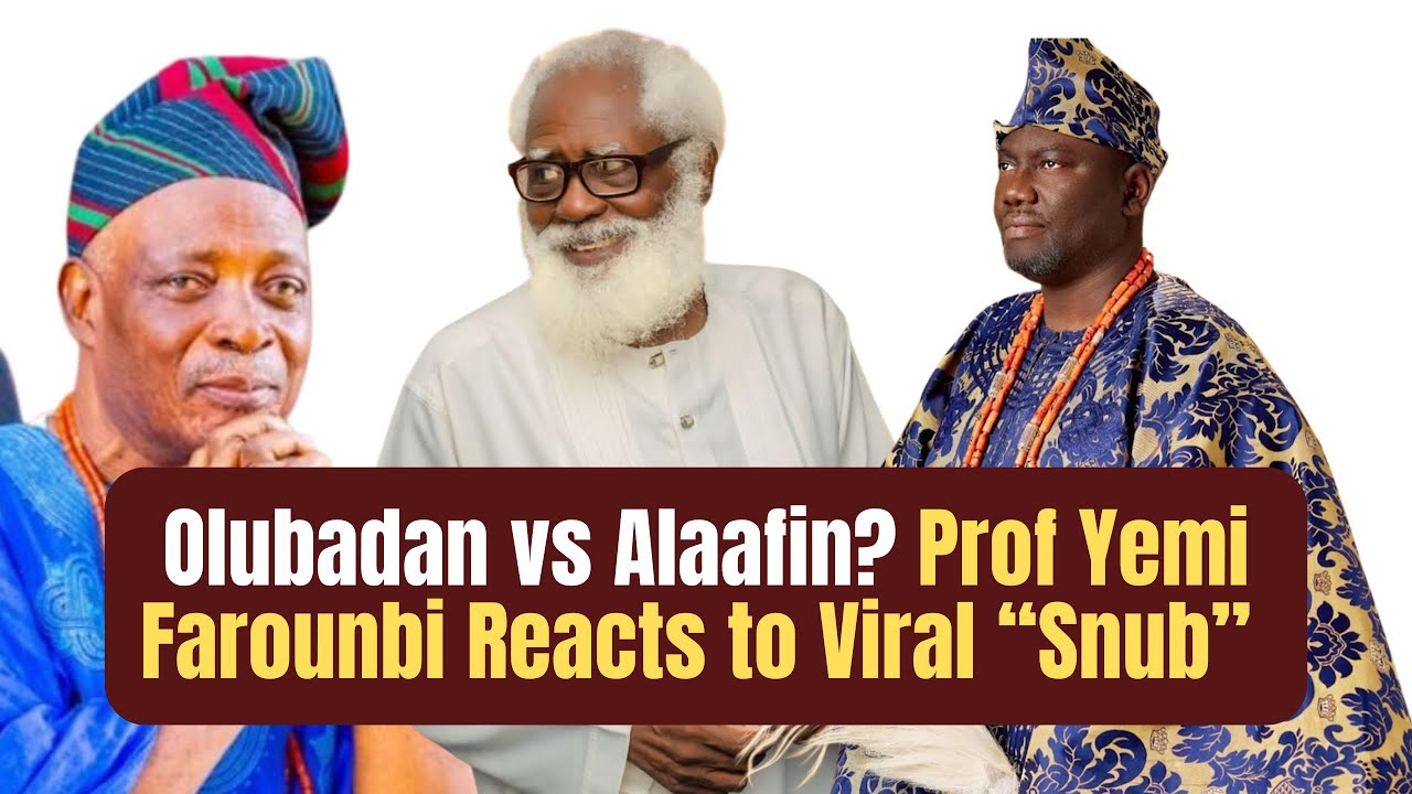 Olubadan vs Alaafin? Prof Yemi Farounbi Reacts to Viral “Snub” Video