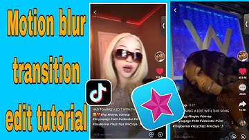 How to do the motion blur transition edit on video star for free | motion blur video star tutorial