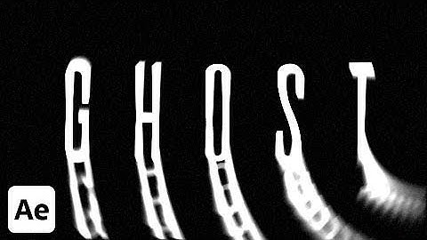 Ghost Text Reveal in 4 minutes QUICK & EASY After Effects Tutorial