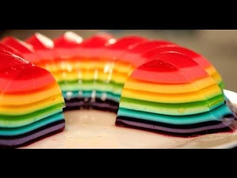 Descubrir 45+ imagen pastel arcoiris de gelatina