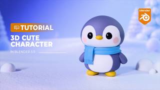 3D Cute Character Modeling | Blender Tutorial for Beginners [RealTime]