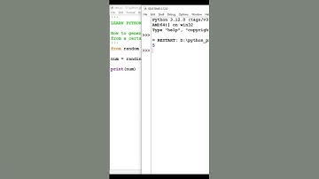 How to generate random number in python #shorts #pythonforbegineers #python #pythonrandommodule