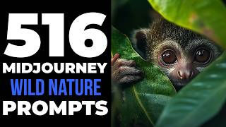 516 Midjourney ai art prompts for Wild Nature (Prompts in description)