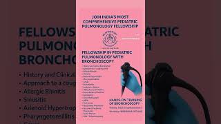 Fellowship in Pediatric Pulmonology with Bronchoscopy,12 weeks hybrid course, online with on-site