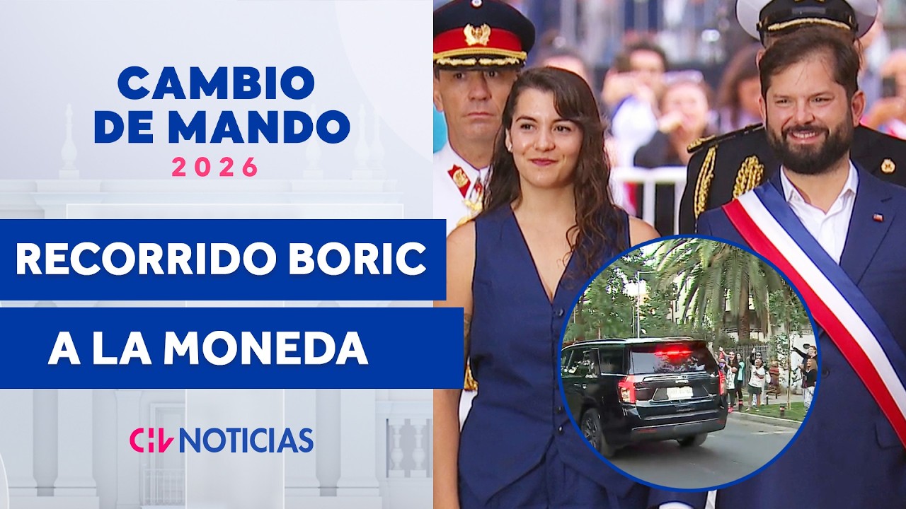 DE SU CASA A LA MONEDA: Así fue el recorrido de presidente Gabriel Boric - Contigo en la Mañana