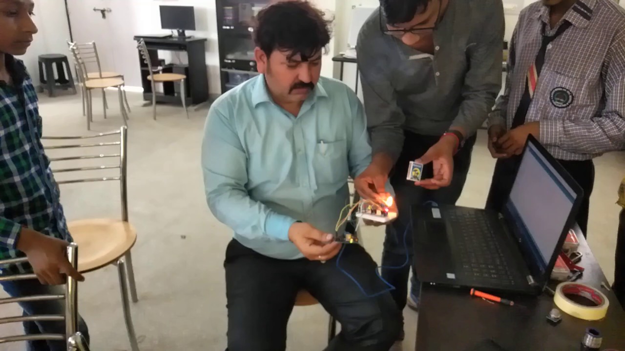 Innovative   Experiments  Fire / Smoke alarm in  ATL lab by Dr Hitesh Chand Sharma