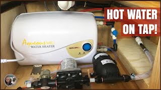 Installing the hot water system in my motorhome