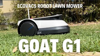 Hands on looks at Ecovacs Robotics GOAT G1 robot lawn mower