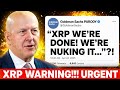XRP MAJOR WARNING!!! GET ON THIS NOW! (GOLDMAN SACHS XRP)
