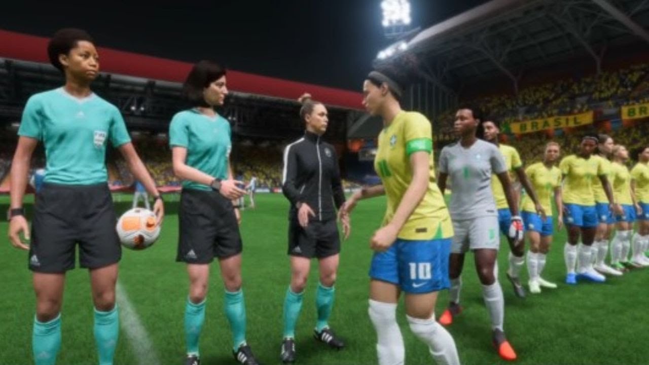Brazil vs Argentina women's soccer women's football EA sports FIFA 23 YouTube