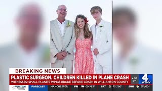 Plastic surgeon, children killed in plane crash