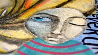 Speed painting a Mixed Media Art Journal Page - Are we ever...?
