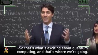 Justin Trudeau explains quantum computing