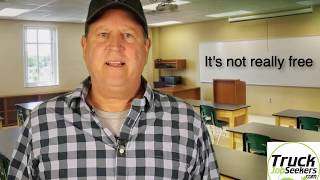 Getting a CDL at a trucking school vs a company sponsored program