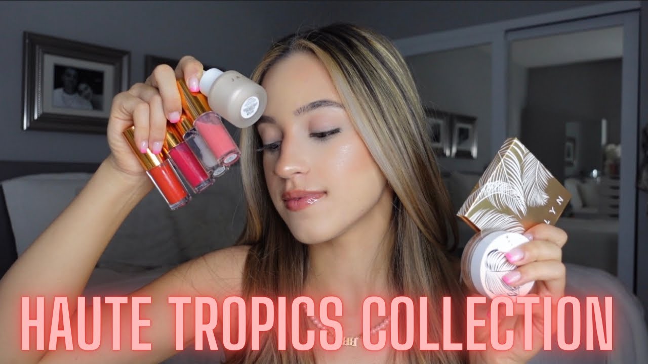 HAUTE TROPICS COLLECTION UNBOXING/REVIEW | NEW from JACLYN COSMETICS! | testing + swatches ♡