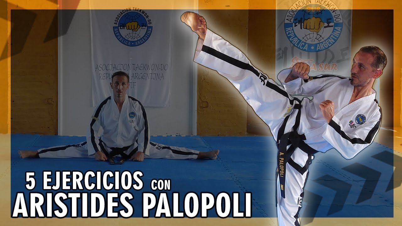 5 EJERCICIOS PARA MEJORAR TU PATADA LATERAL | CON ARISTIDES PALOPOLI | TAEKWON-DO ITF (ATRA-SUR)