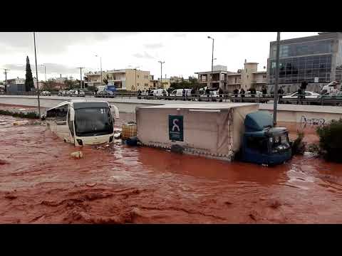 Πλημμύρα 15/11/2017 Μανδρα αττικης