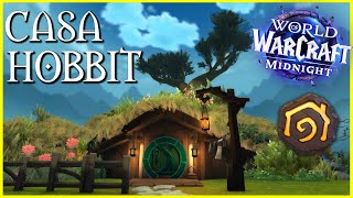 Casa HOBBIT en WOW HOUSING | World of Warcraft MIDNIGHT