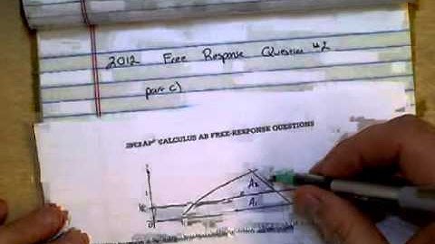 AP Calculus 2012 Released Free Response Q2 part c