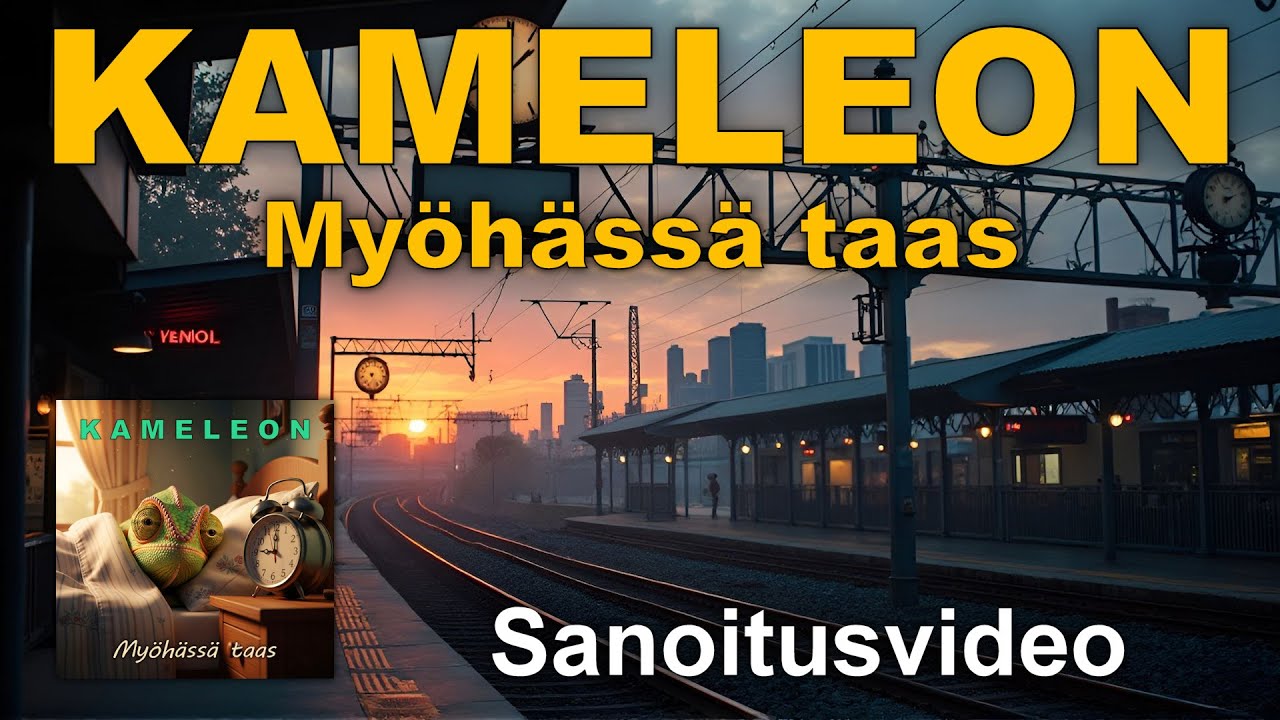 Kameleon - Myöhässä taas (Sanoitusvideo)