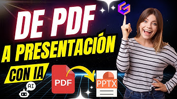 📄➡️ ¡Convierte tu #PDF en una #Presentación de #PowerPoint con IA 🔥IMPRESIONANTE👀