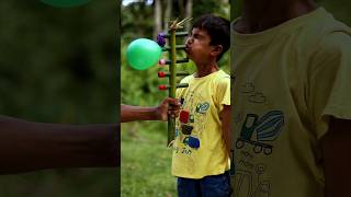 Handcrafted Bamboo Creation with 5 Colorful Balloons | Unique DIY Design
