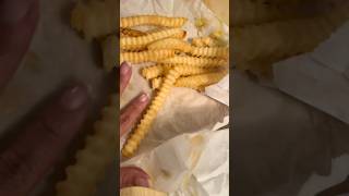 Fries long af, I was very intrigued😭 #feedthemkids #feedingmysavages #singlemomlife #snoopyshotdogs