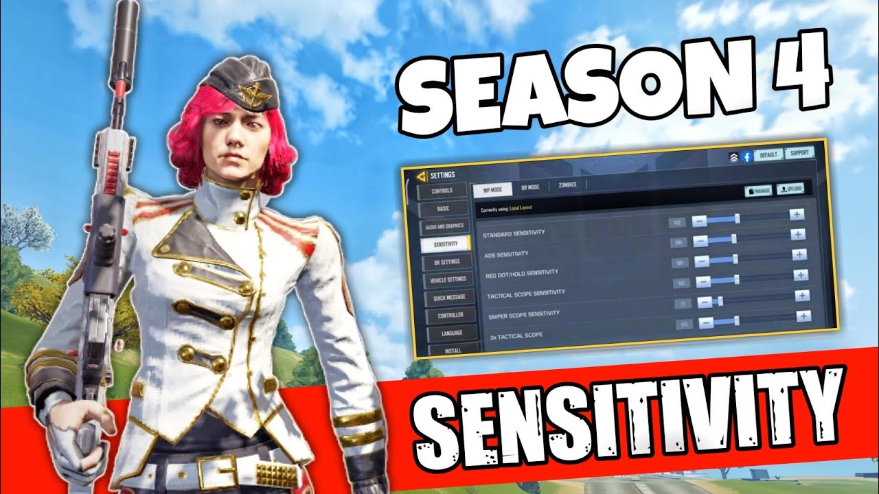 Sensitivity Codm THE PERFECT SENSITIVITY SETTINGS IN CODM SEASON 4 | BEST SENSITIVITY ...