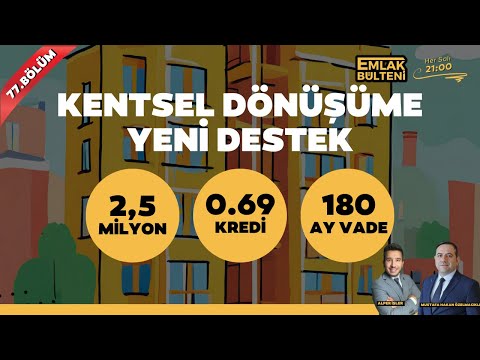 0,69 Kredi 180 Ay Vade İle Kentsel Dönüşüm İçin Yeni Finansman